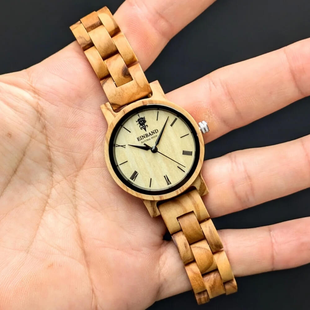 公式】EINBAND アインバンド オリーブ 木製 腕時計 レディース 32mm