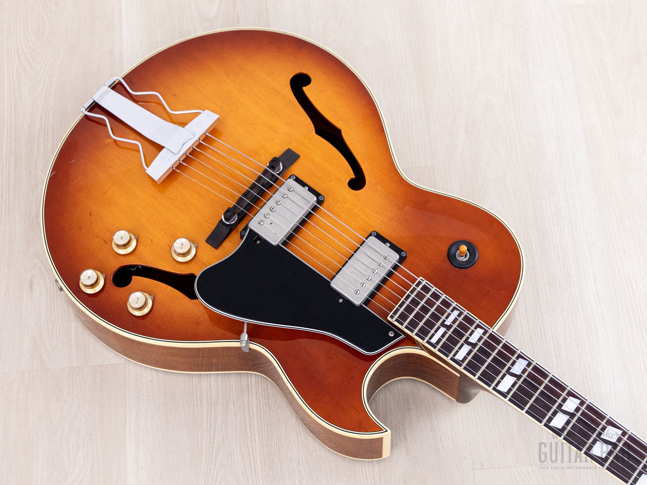 1991 Greco FA-95 Vintage Hollowbody Guitar ES-175-Spec Sunburst w/ Sey