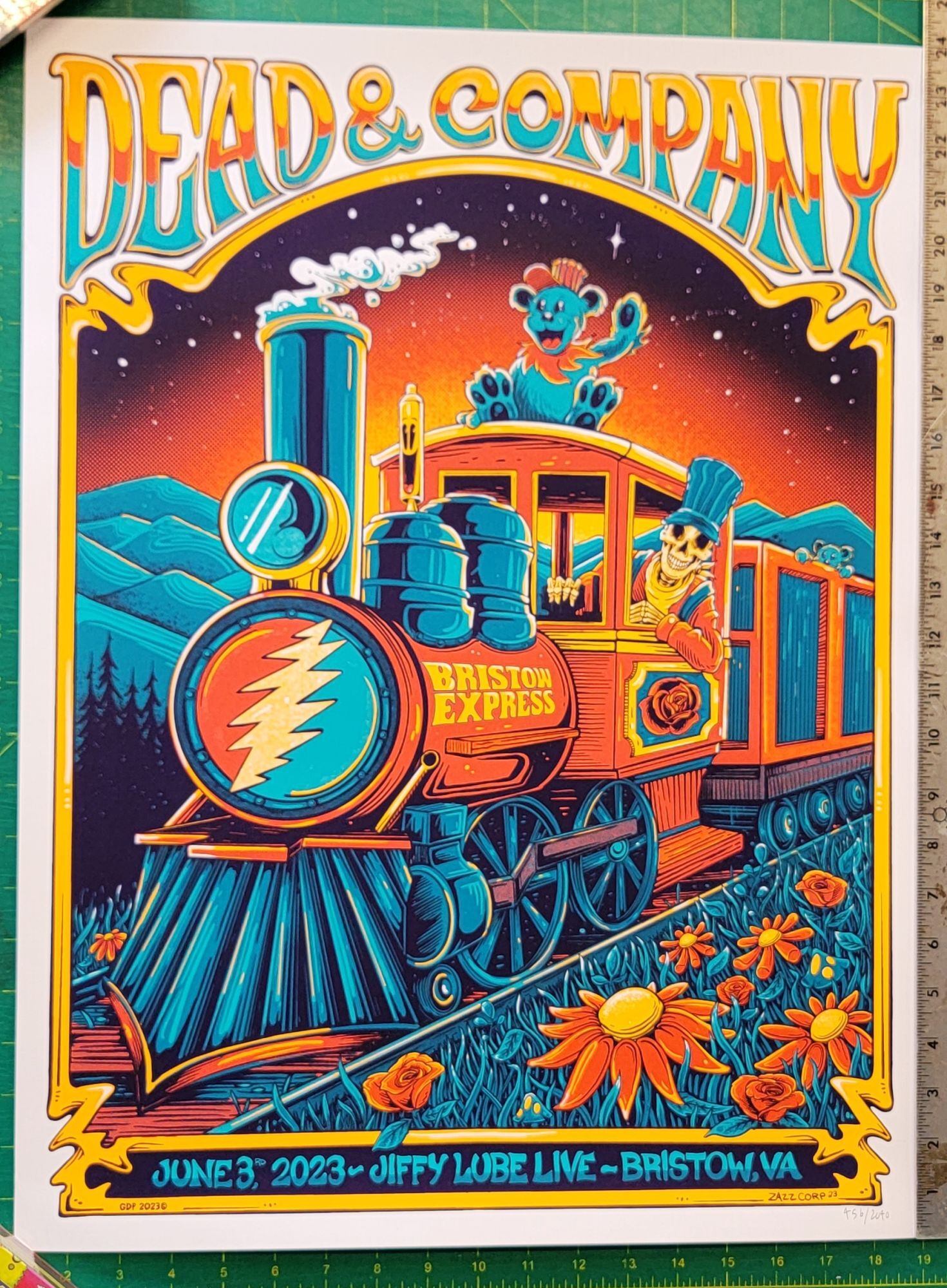 Dead and Company - 2023 - Final Tour - Poster - Bristow, VA