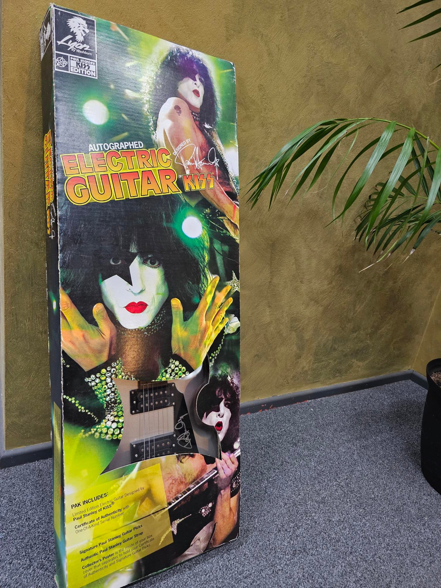 2007 Paul Stanley Designed & Autographed Silver Washburn Lyon Kiss