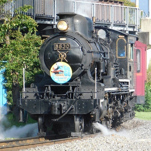 SLスチーム号「8630」 動き出しのシリンダー作動 ＠京都鉄道博物館