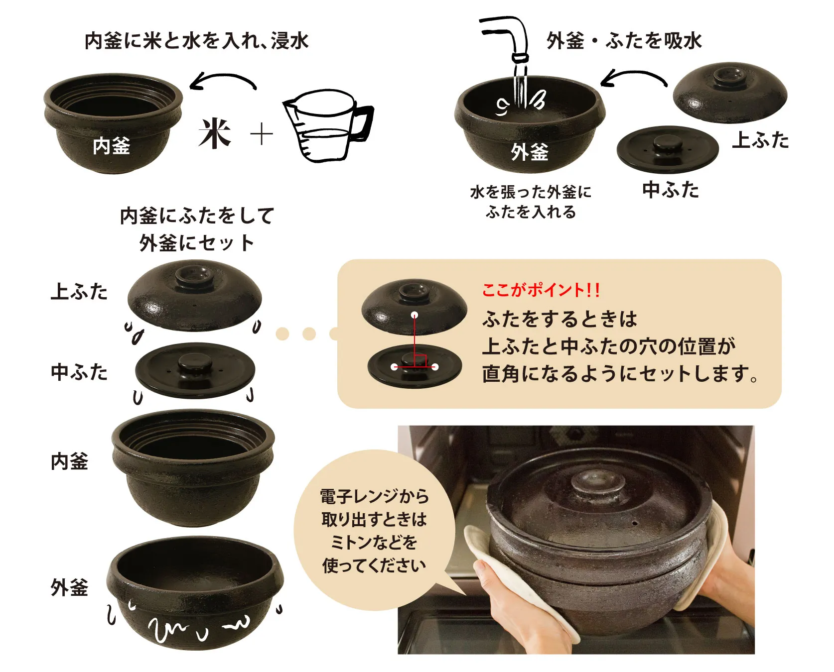 陶珍かまど「極」｜炊飯土鍋・製品｜伊賀焼窯元 長谷園 公式通販