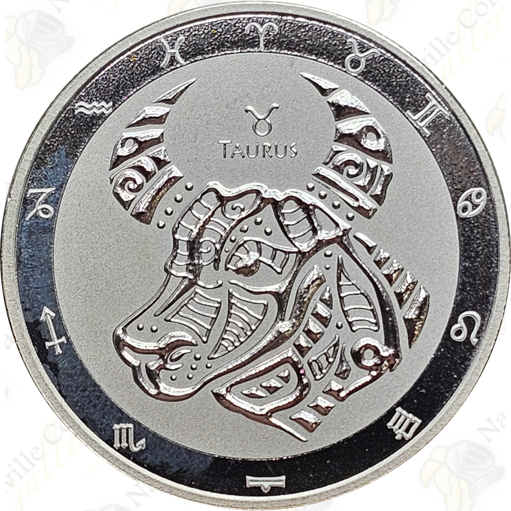 2021 Tokelau 1 oz silver Zodiac series (Taurus) - SKU #27902