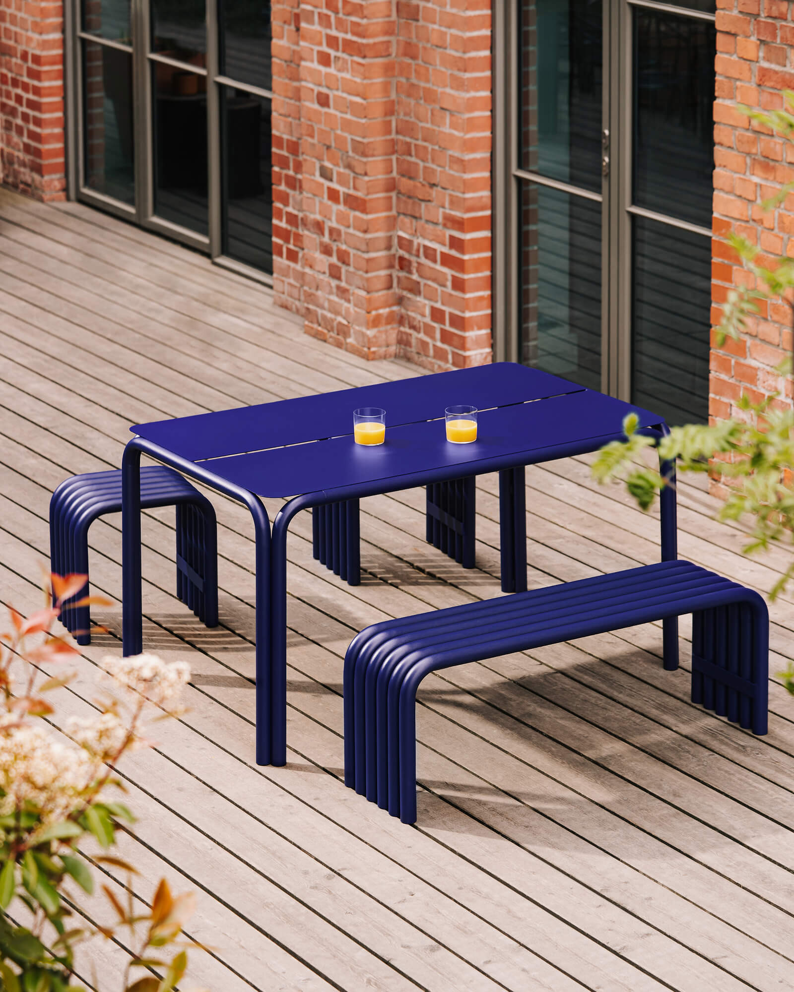 Nokk Stool - funky orange steel indoor & outdoor furniture