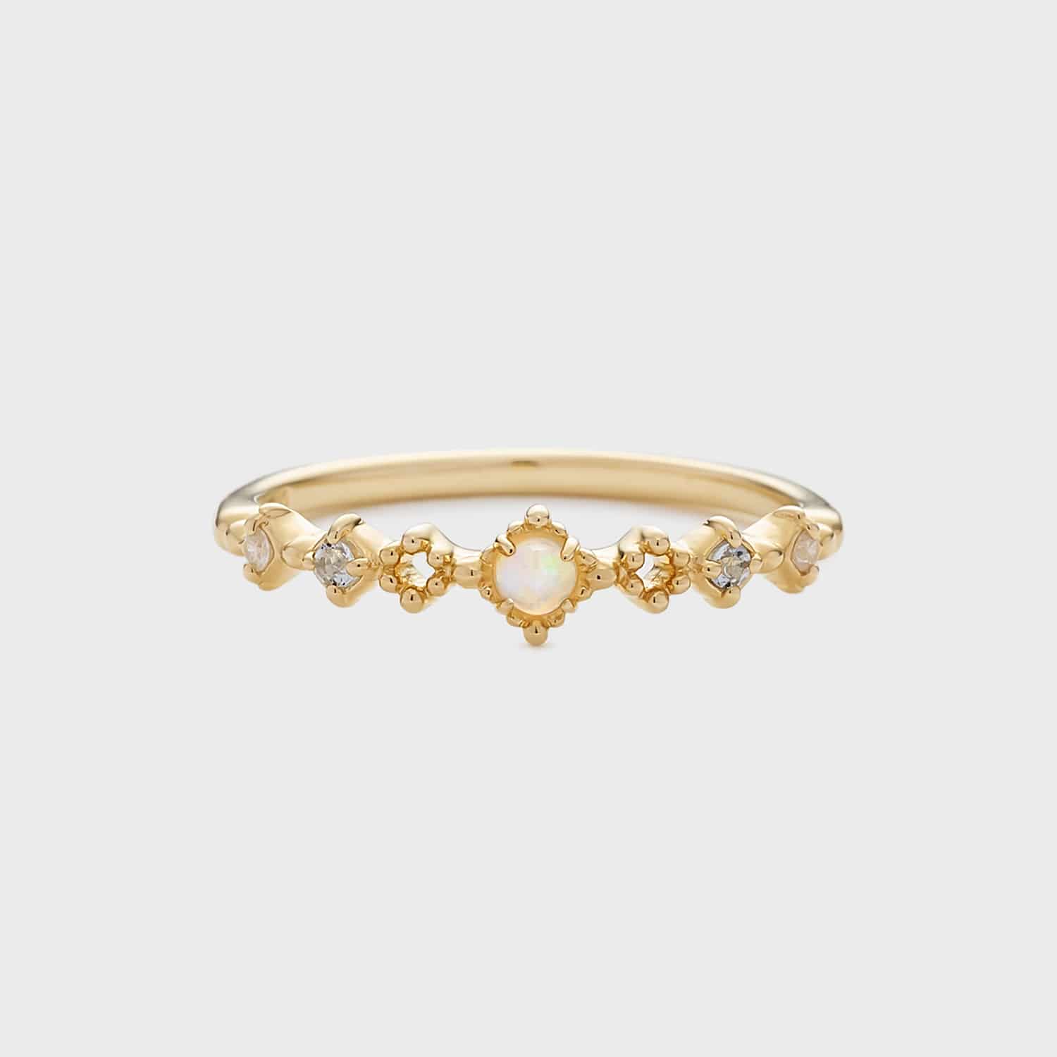 Pocket Ring】K10オパールピンキーリング｜Pocket Ring（ピンキー