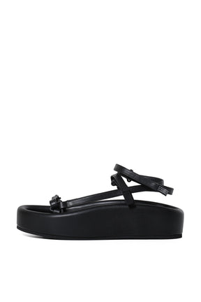 MM6 エムエムシックス SS24 SANDAL / BLK - NUBIAN
