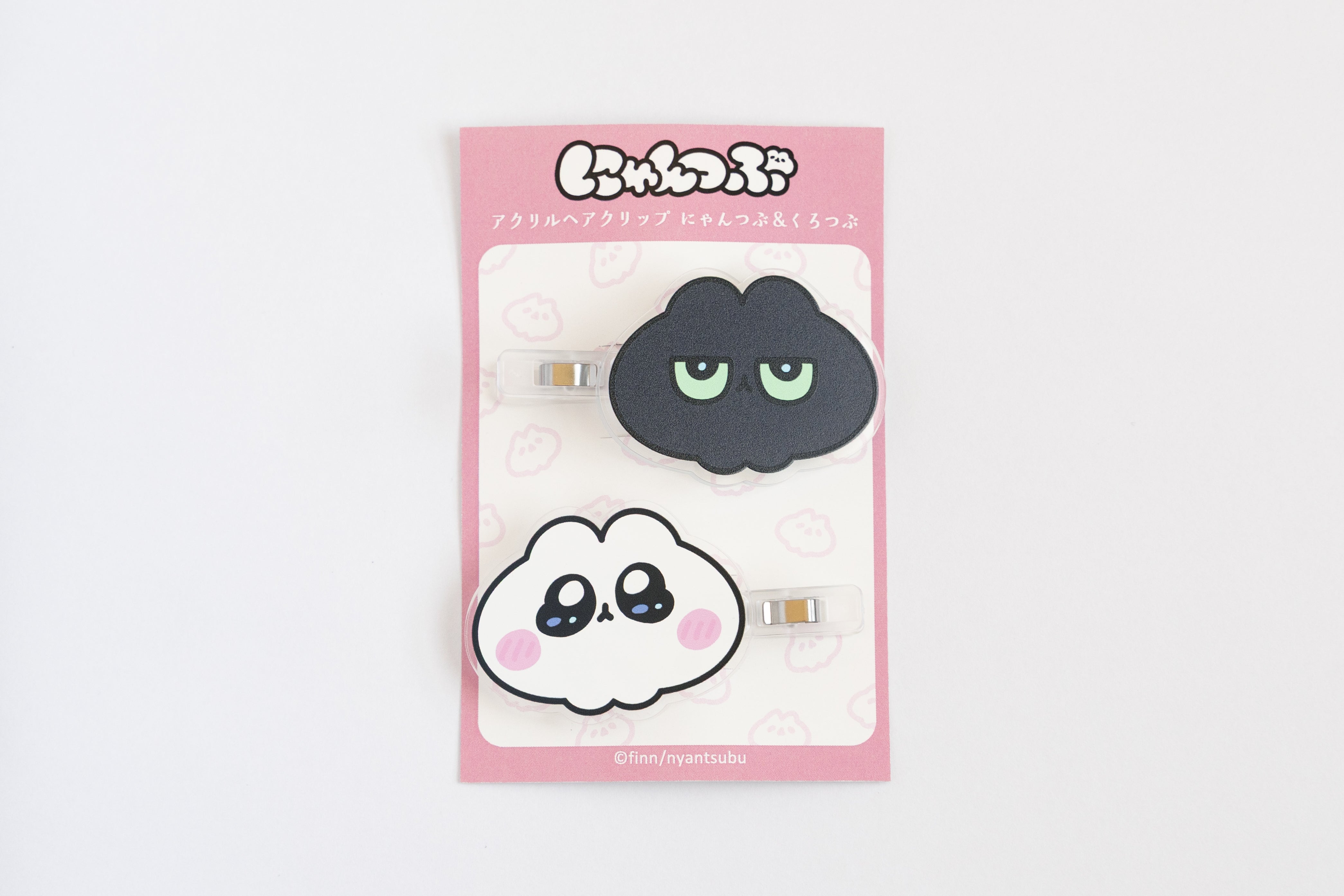 アクリルヘアクリップ にゃんつぶ＆くろつぶ – にゃんつぶマーケット