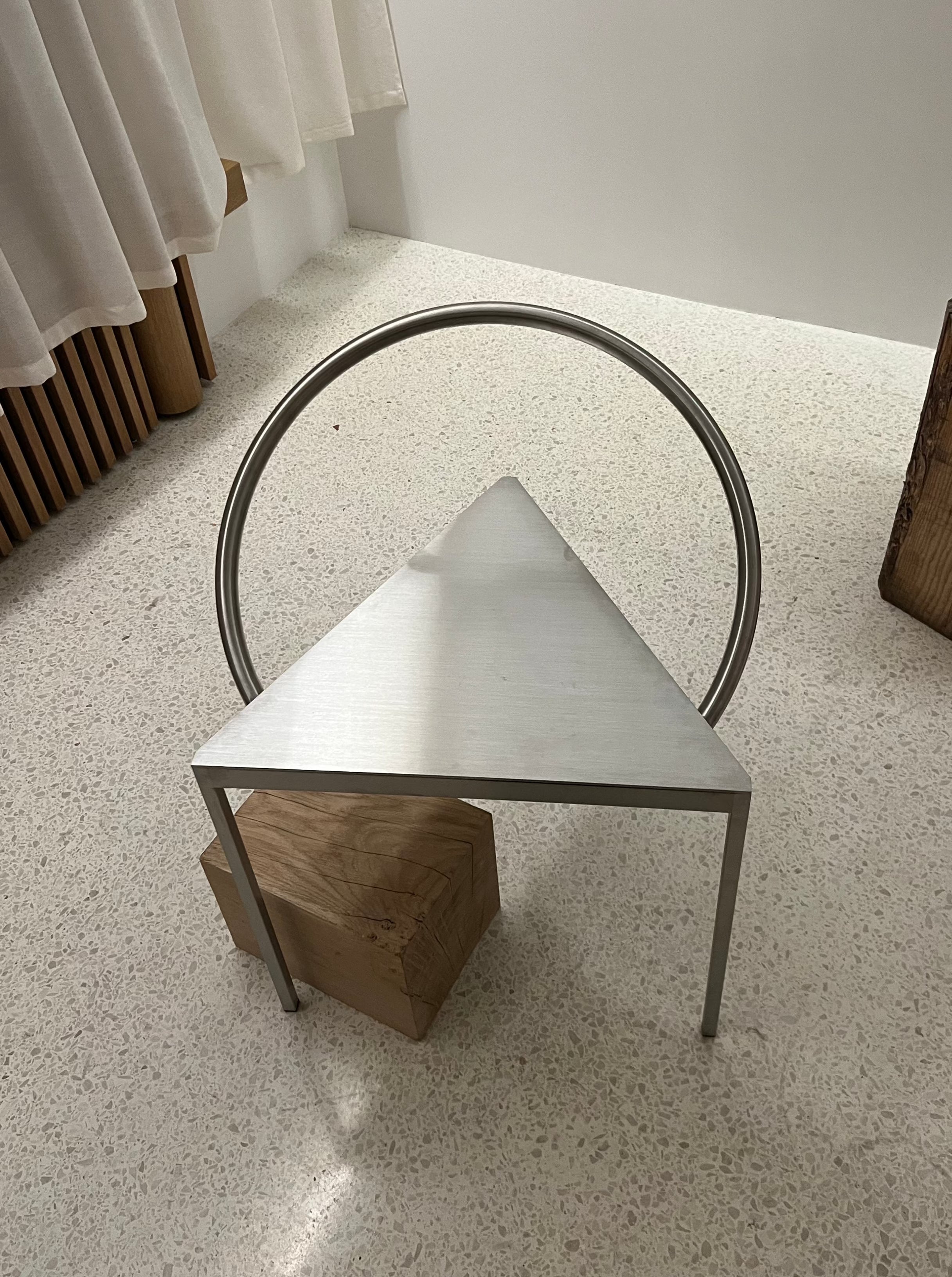 Triangolo Chair Stainless Steel - The Oblist
