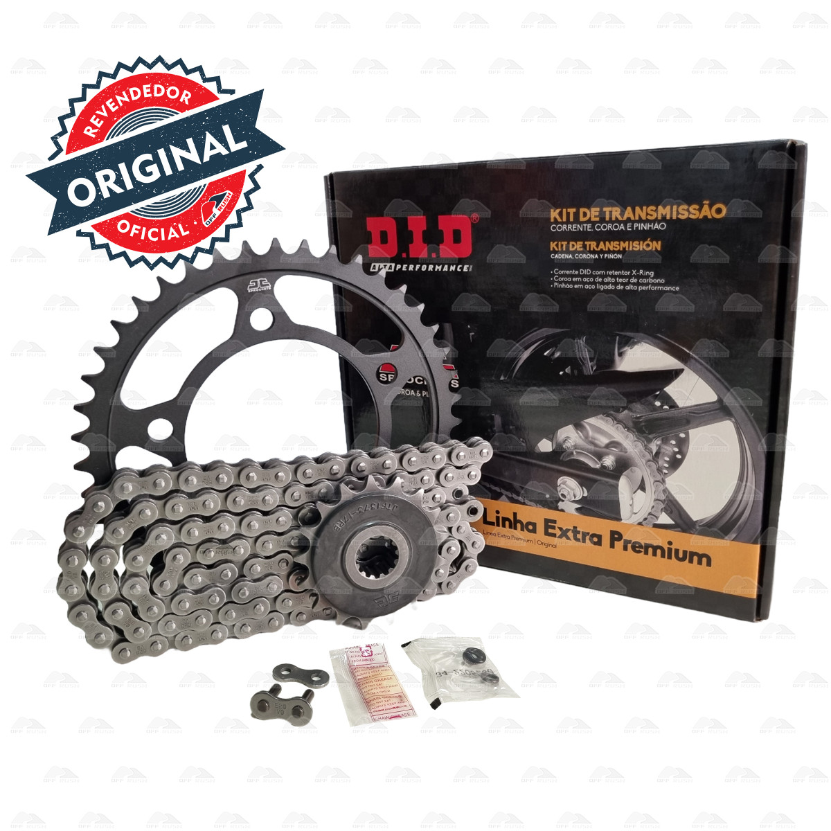 KIT TRANSMISSÃO C/ RETENTOR DID - HONDA NC750X 43/17T - (520VO-114ZB)