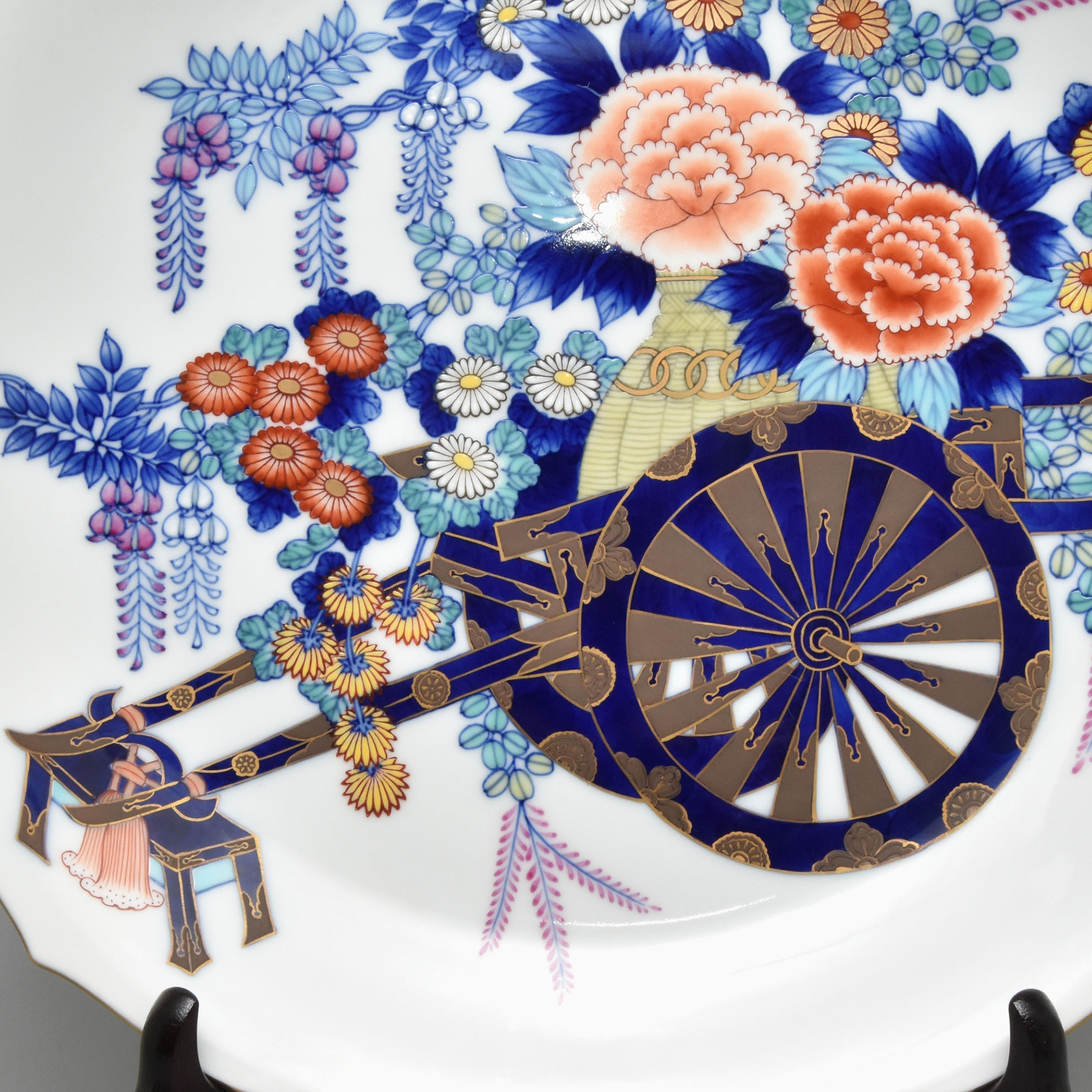 染錦花車）飾り皿|有田焼の老舗-香蘭社オンラインショップ