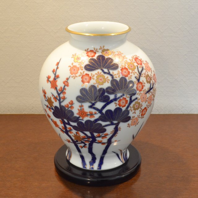 古伊万里四季）花瓶|有田焼の老舗-香蘭社オンラインショップ