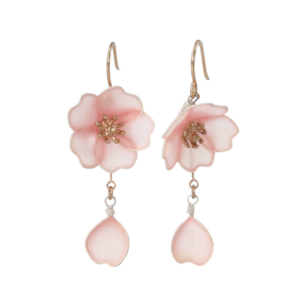 ピアス ニッケルフリー メタル 桜 花びら ワイヤーフラワー サージカル