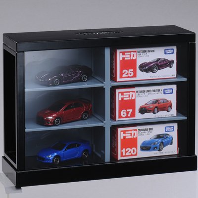 トミカにﾃﾞｨｽﾌﾟﾚｲｹｰｽが新登場／ トミカが6台まで飾れるケースが登場っ٩