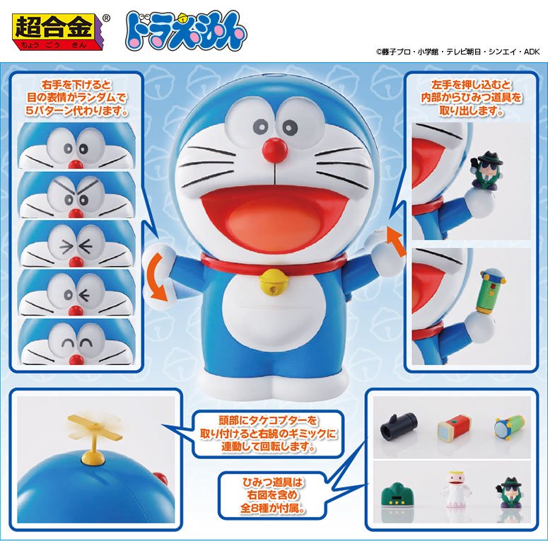今週末の新商品】 「超合金 ぐるぐるドラえもん」一般店頭にて9月30日