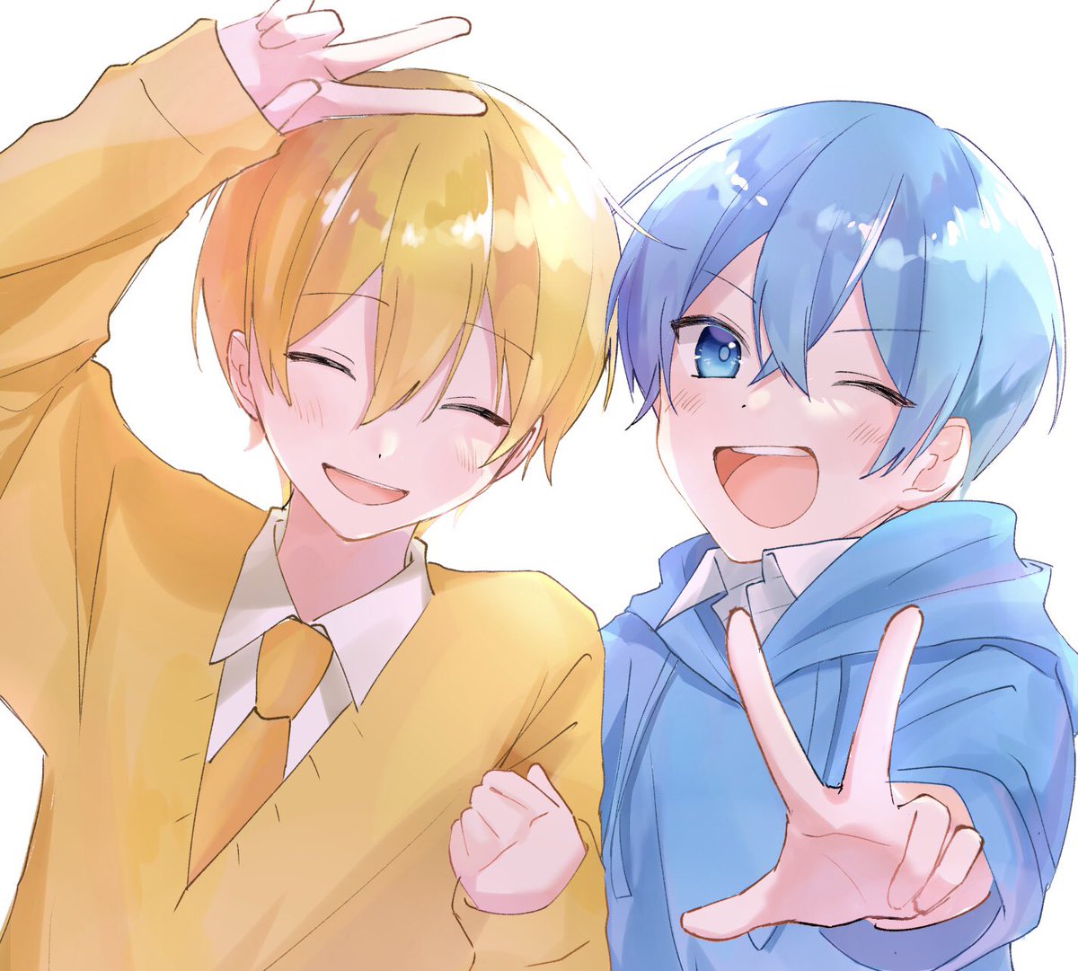 るぅころ💛💙 #すとぷりギャラリー #ころんくん #るぅとくん 」|