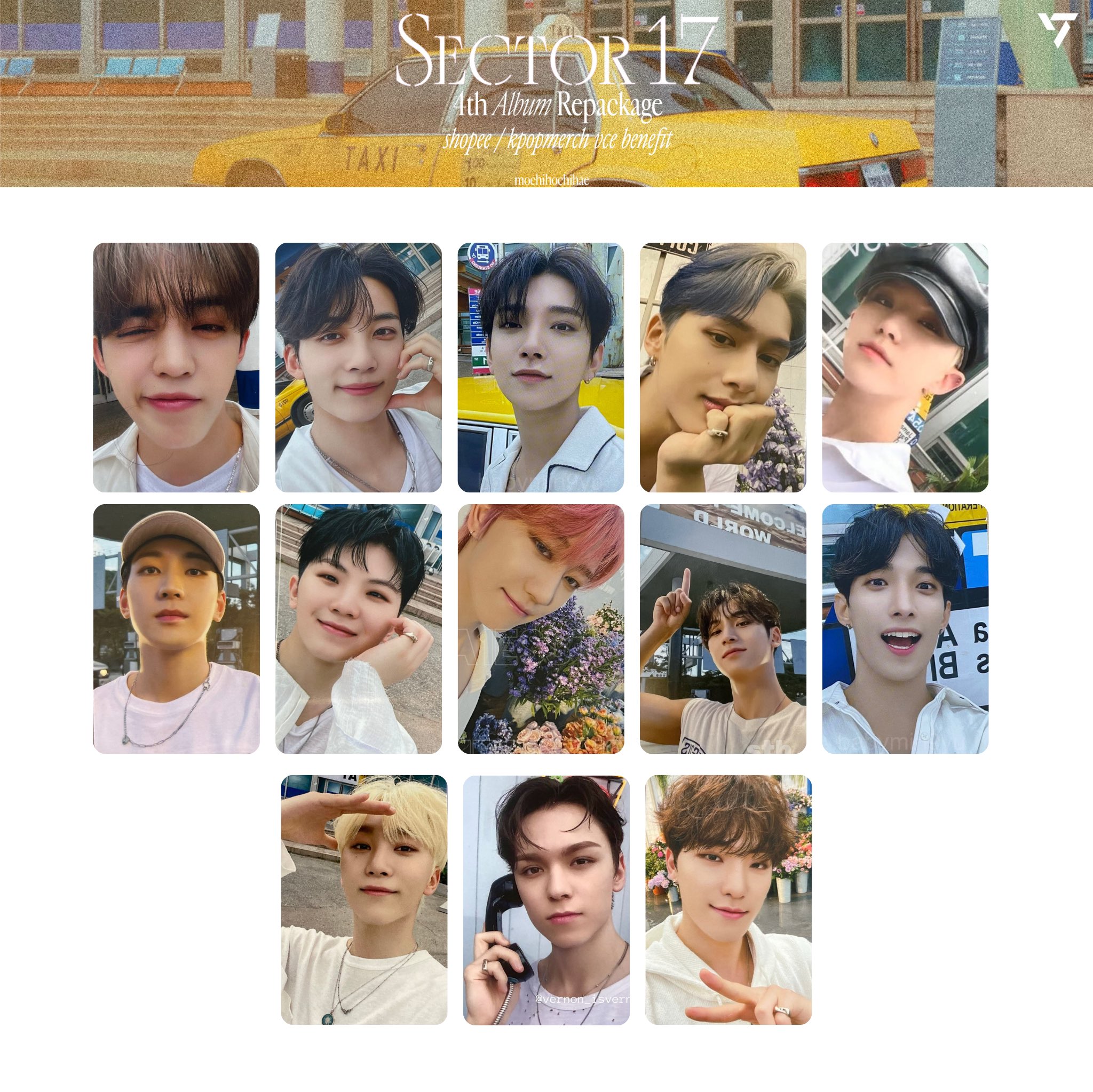 SEVENTEEN SHOPEE kpopmerch 130枚 SEVENTEEN SHOPEE kpopmerch 130枚