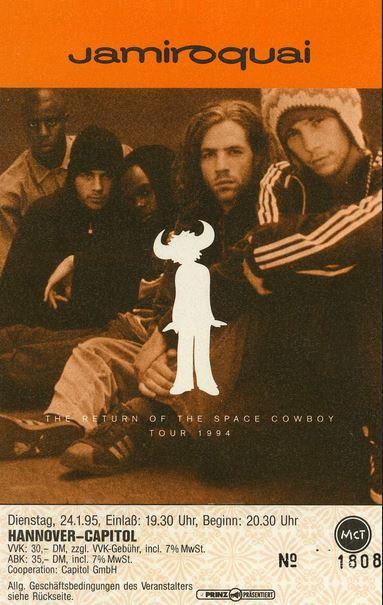 The category is: Jamiroquai Tour Posters 🎟️ Who's seen us before