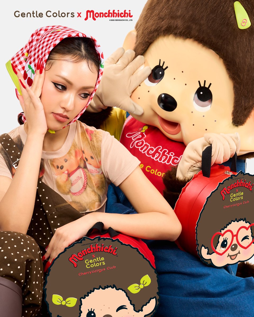 Introducing Cherrylicious Club SET L2 🍒✨Monchhichi x Gentle