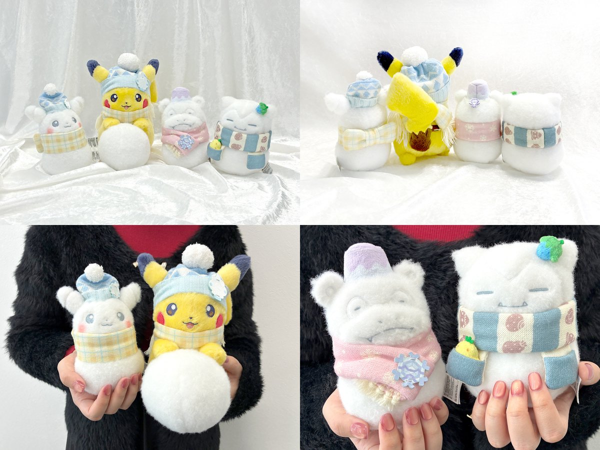 ポケセンオンラインで「ゆきだるまぬいぐるみ」シリーズの商品ページが