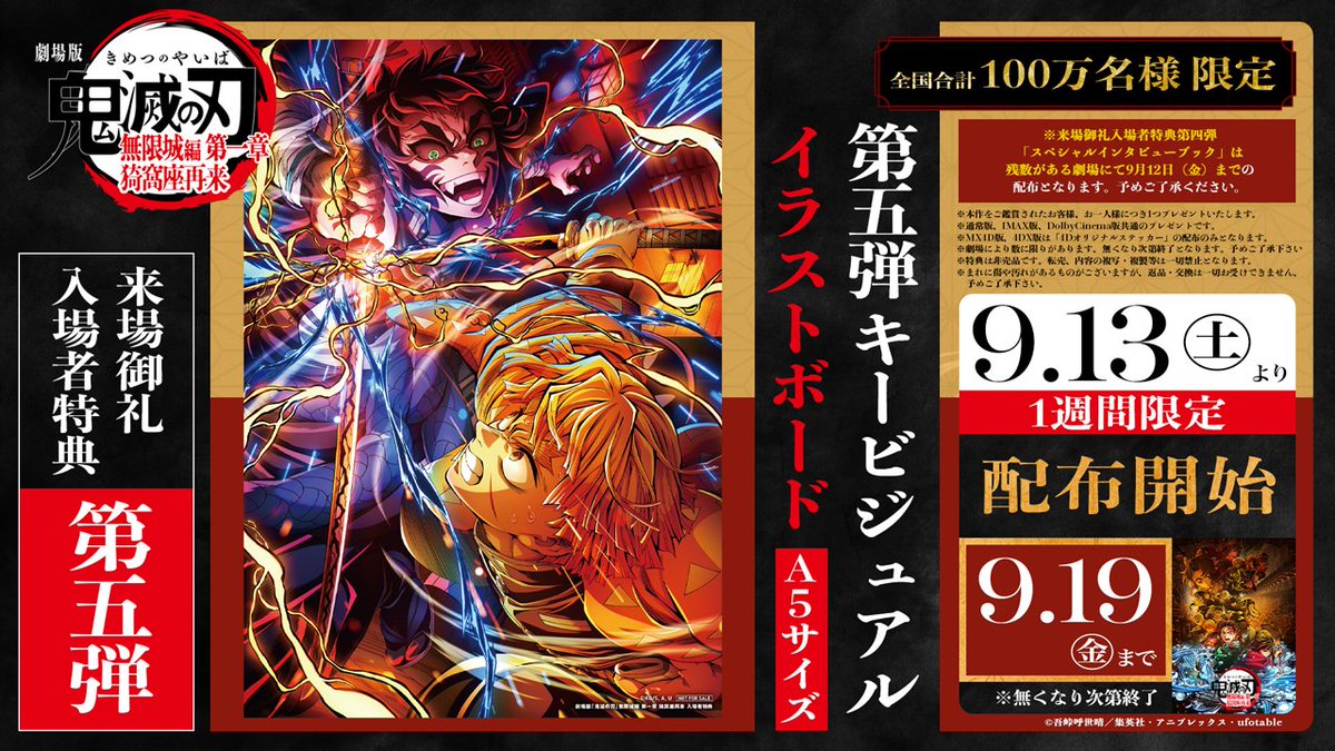 入場者特典 第5弾】 劇場版「鬼滅の刃」無限城編 第一章 猗窩座再来 9