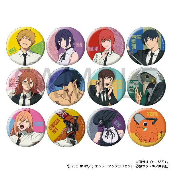 2025年9月26日発売予定 劇場版『チェンソーマン レゼ篇』缶バッジ