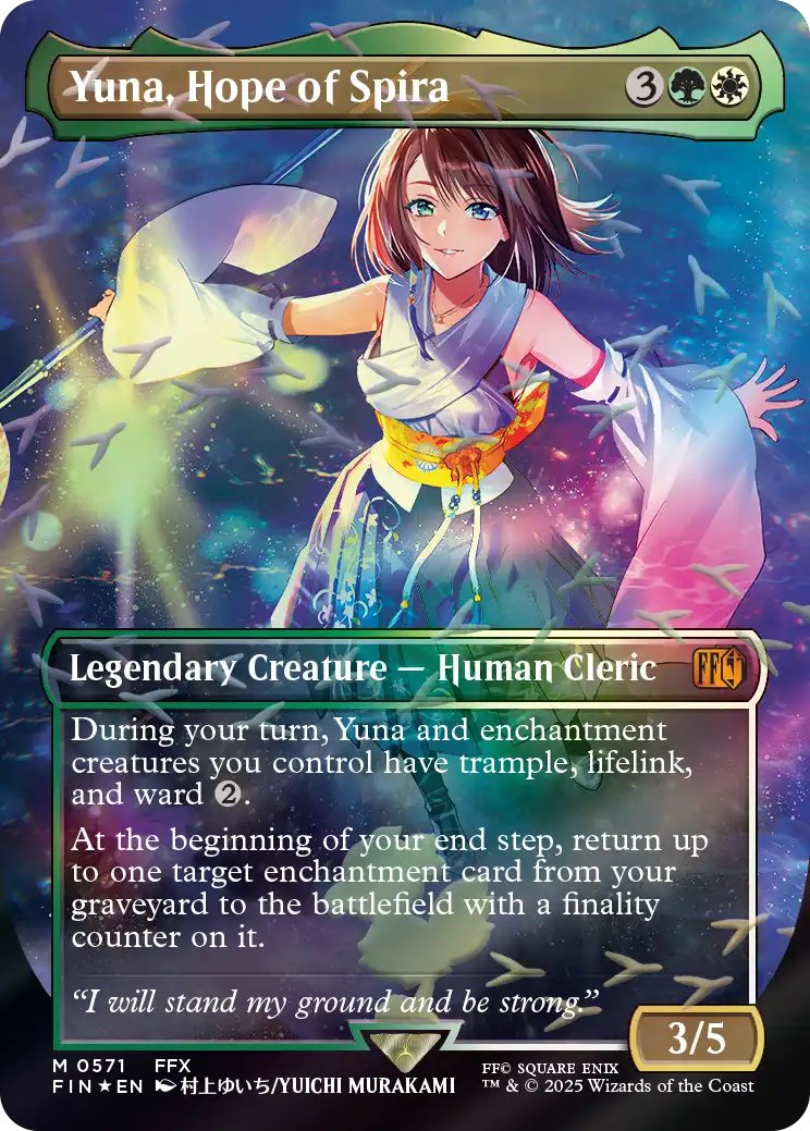 MTG x FINAL FANTASY・チョコボ・バンドル】 《スピラの希望、ユウナ