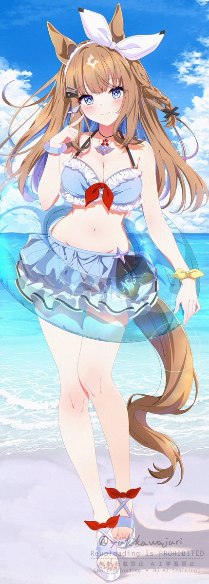 水着アイちゃん（タップ推奨） 等身大タペストリーとして頒布予定です
