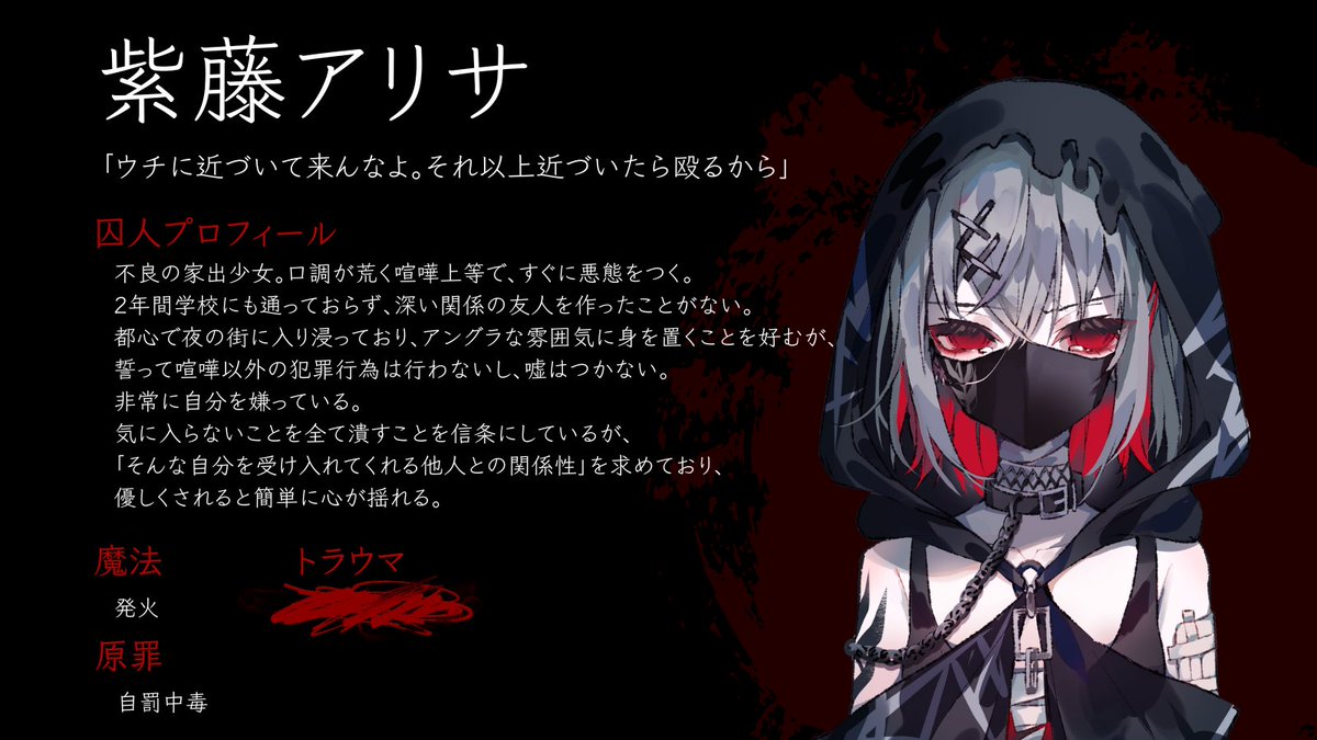 ◇囚人番号666：紫藤アリサ◇ ご協力ありがとうございました