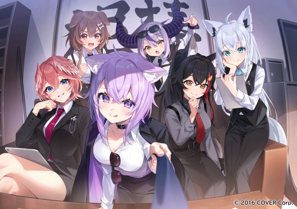 お知らせ】#ホロライブ泥棒建設ボイス イラストを描かせて頂きました