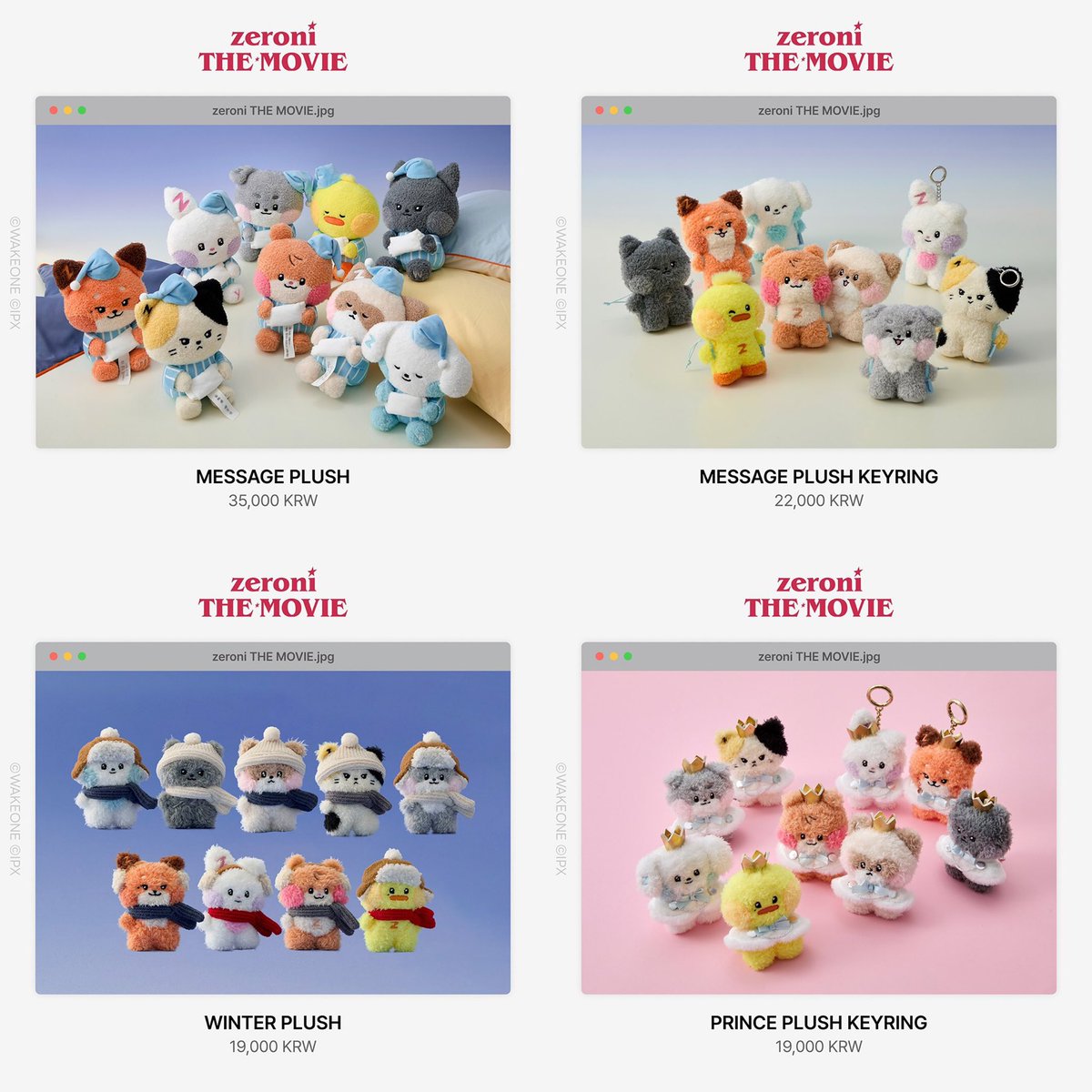 zeroni THE MOVIE POP-UP MD🧣👑❄️ ゼロニの新作 Qoo10にて予約開始