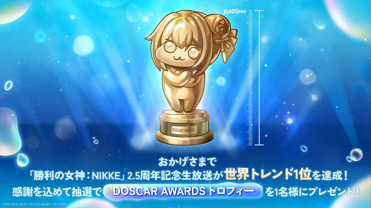 ㊗️トレンド1位達成㊗️】 この度、「勝利の女神：NIKKE」が世界
