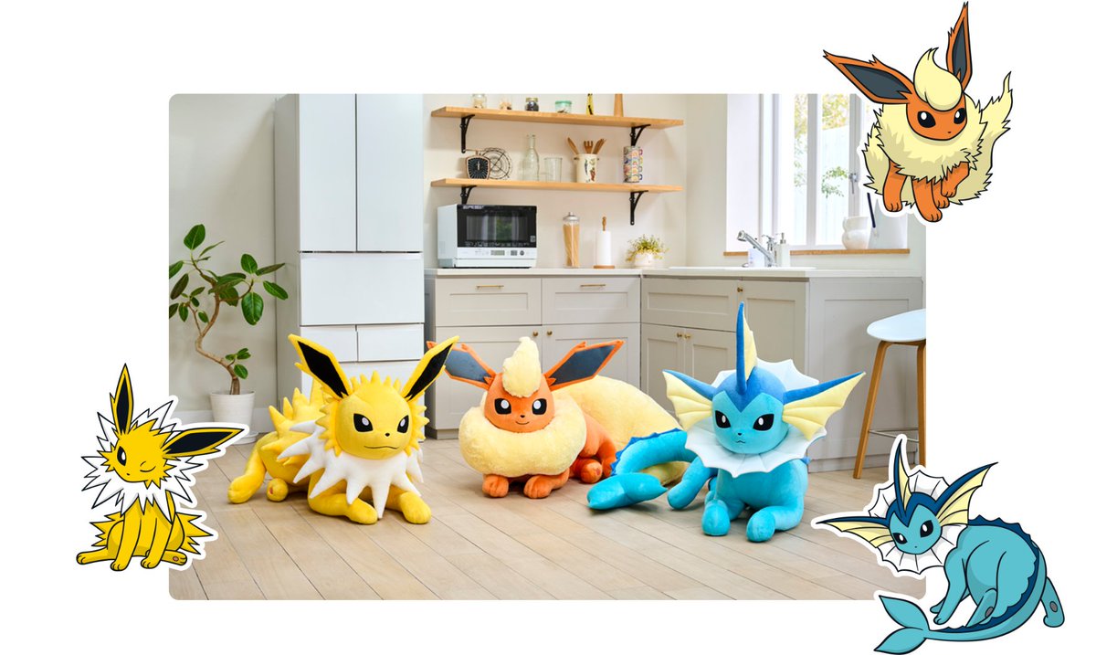 ポケセンオンラインで順次注文受付開始】 「イーブイフレンズの等身大