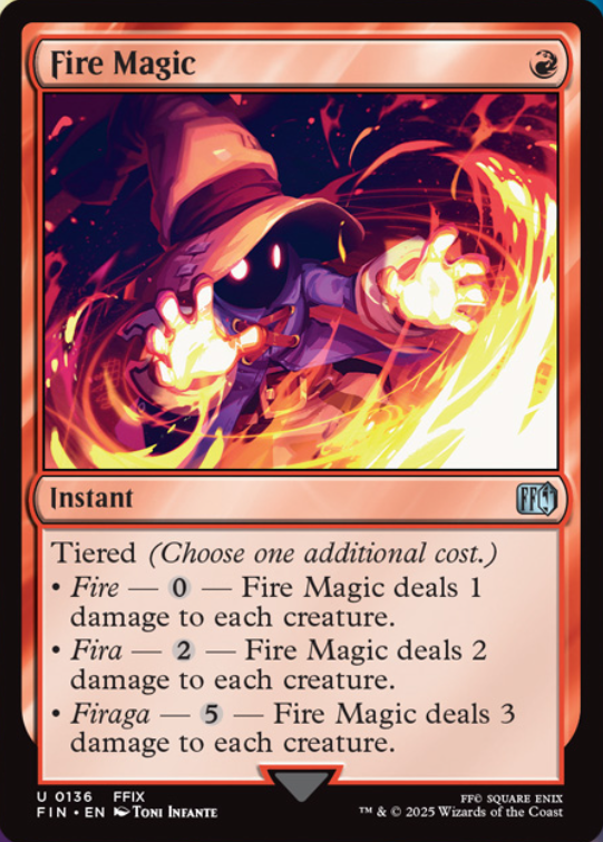 MTG x FINAL FANTASY】 《炎魔法》