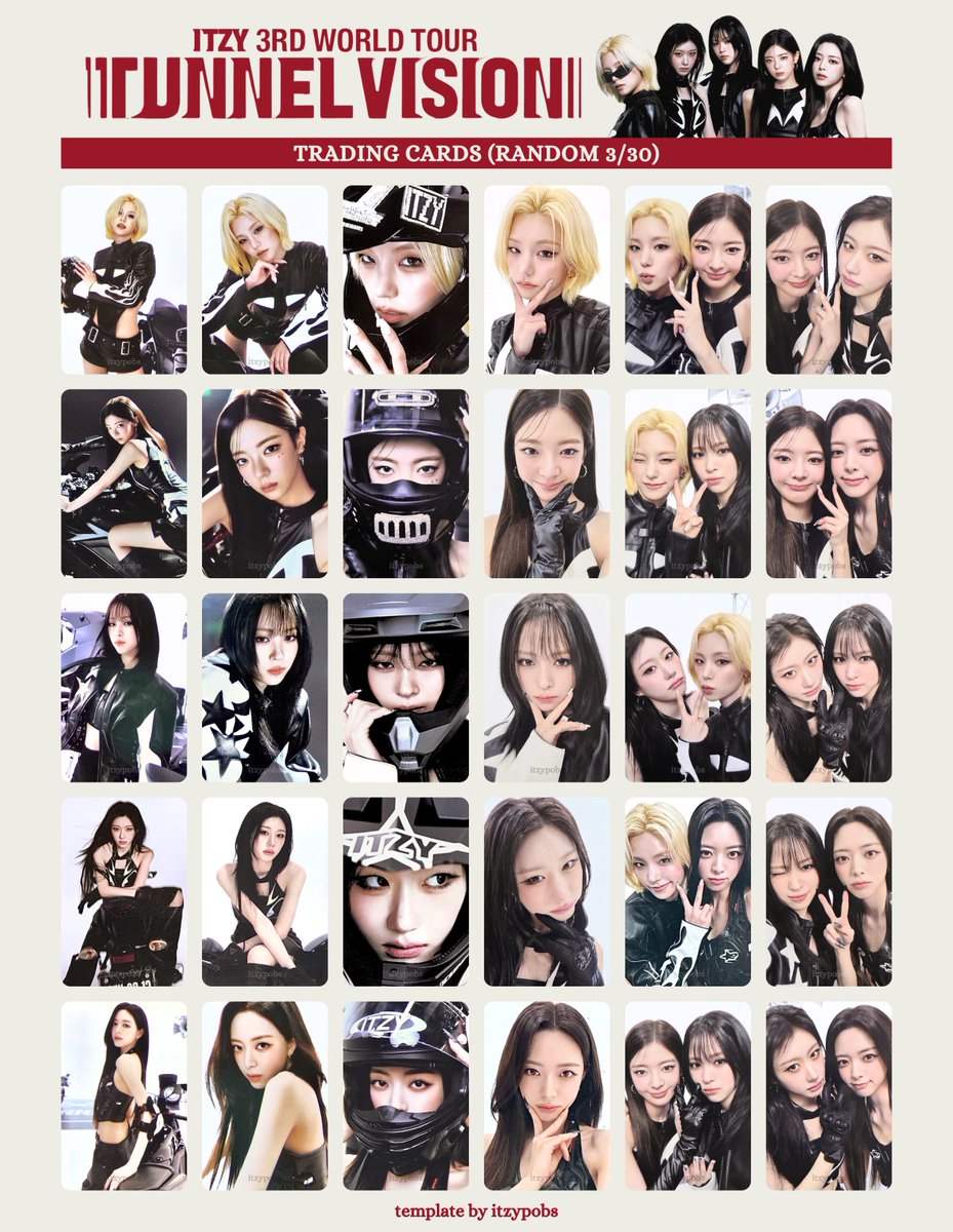 ITZY tnvs soundwave ペンサ 特典トレカ3種 15枚セット 🐜 ITZY 3RD WORLD TOUR <TUNNEL VISION> TNVS official merchandise