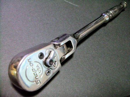 Snap-on TM831 1/4 Flex Head High Strength Ratchet : 工具の標本