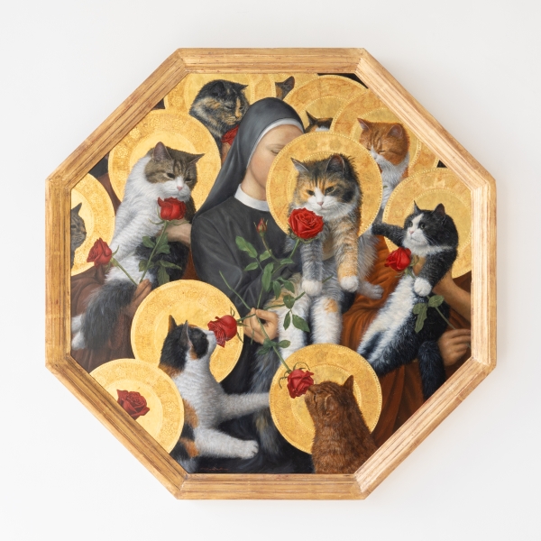 猫を「神聖」に描く個展「猫礼賛祭壇画」、南青山で11/5～ | ペトハピ