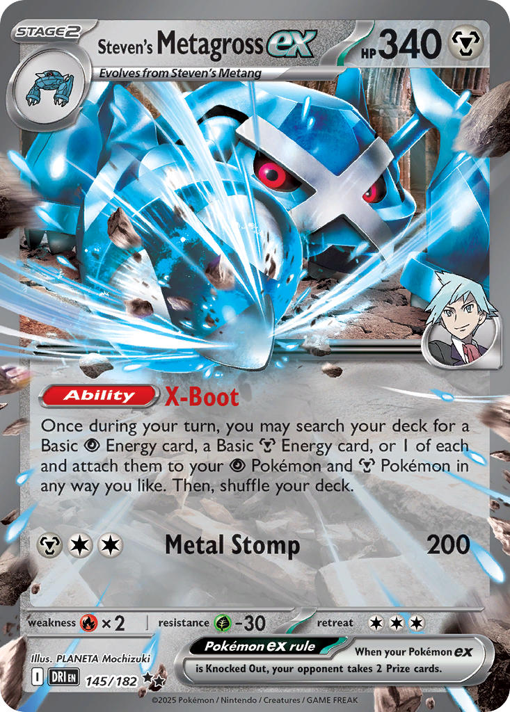 Steven's Metagross ex · Destined Rivals (DRI) #145 ‹ PkmnCards