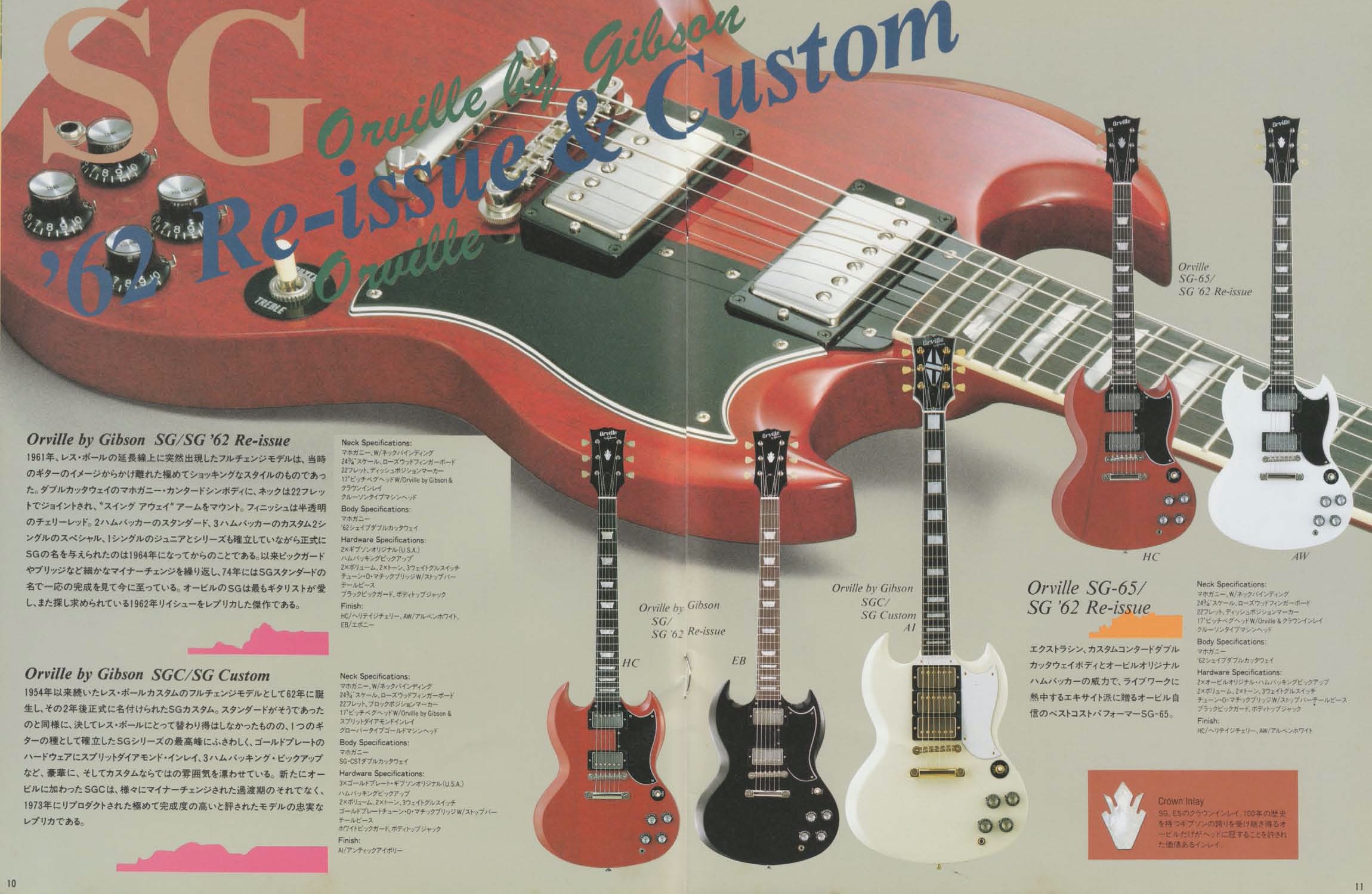 1991年 Orville by Gibson （オービル） カタログ - ビンテージギター