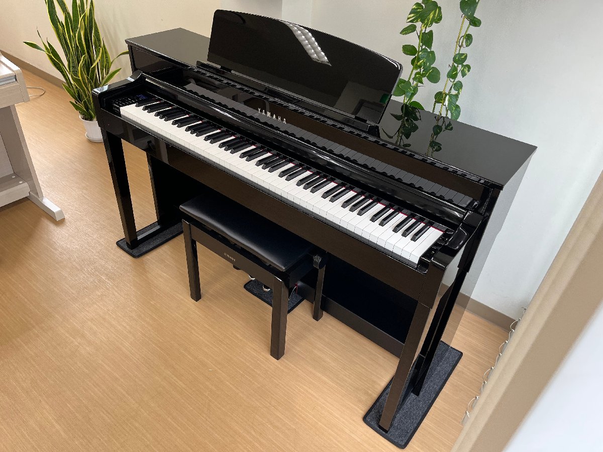 電子ピアノ YAMAHA CLP-575PE 2014年製 中古 木製鍵盤 椅子付き