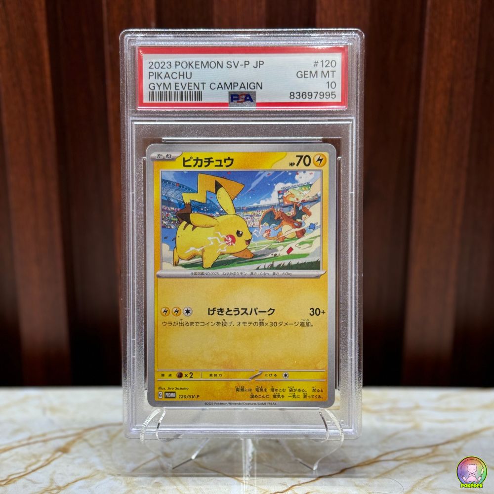 PSA 10 Pokémon Japanese Pikachu Gym Event Campaign 120/SV-P
