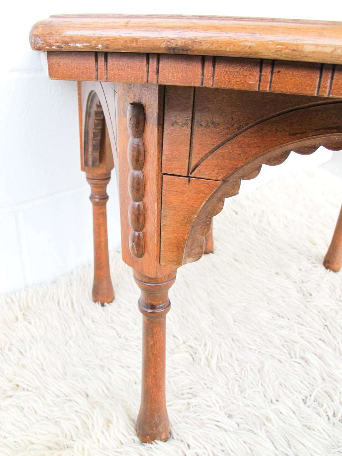 Hexagon Moroccan Indian Carved Wood Coffee Table – Portland Revibe