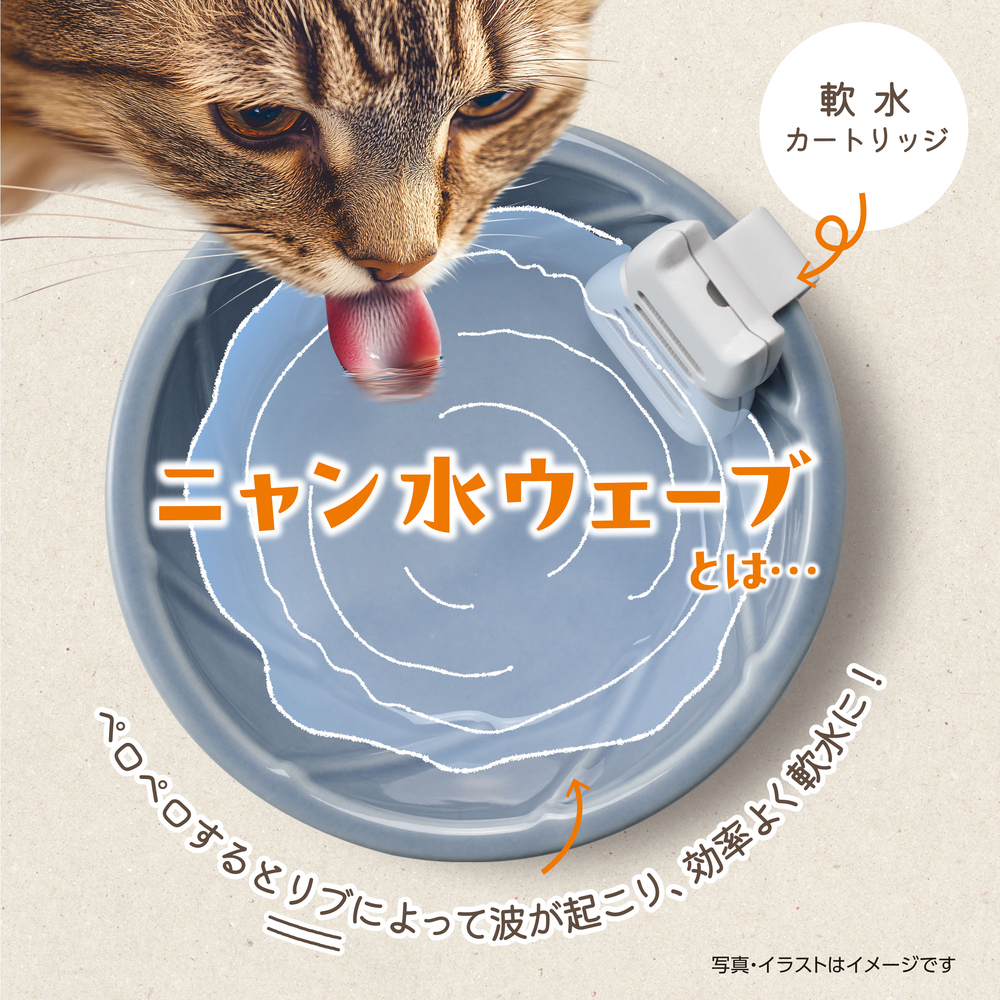 ピュアクリスタル 超ニャン水ボウル ブルー | ジェックス株式会社