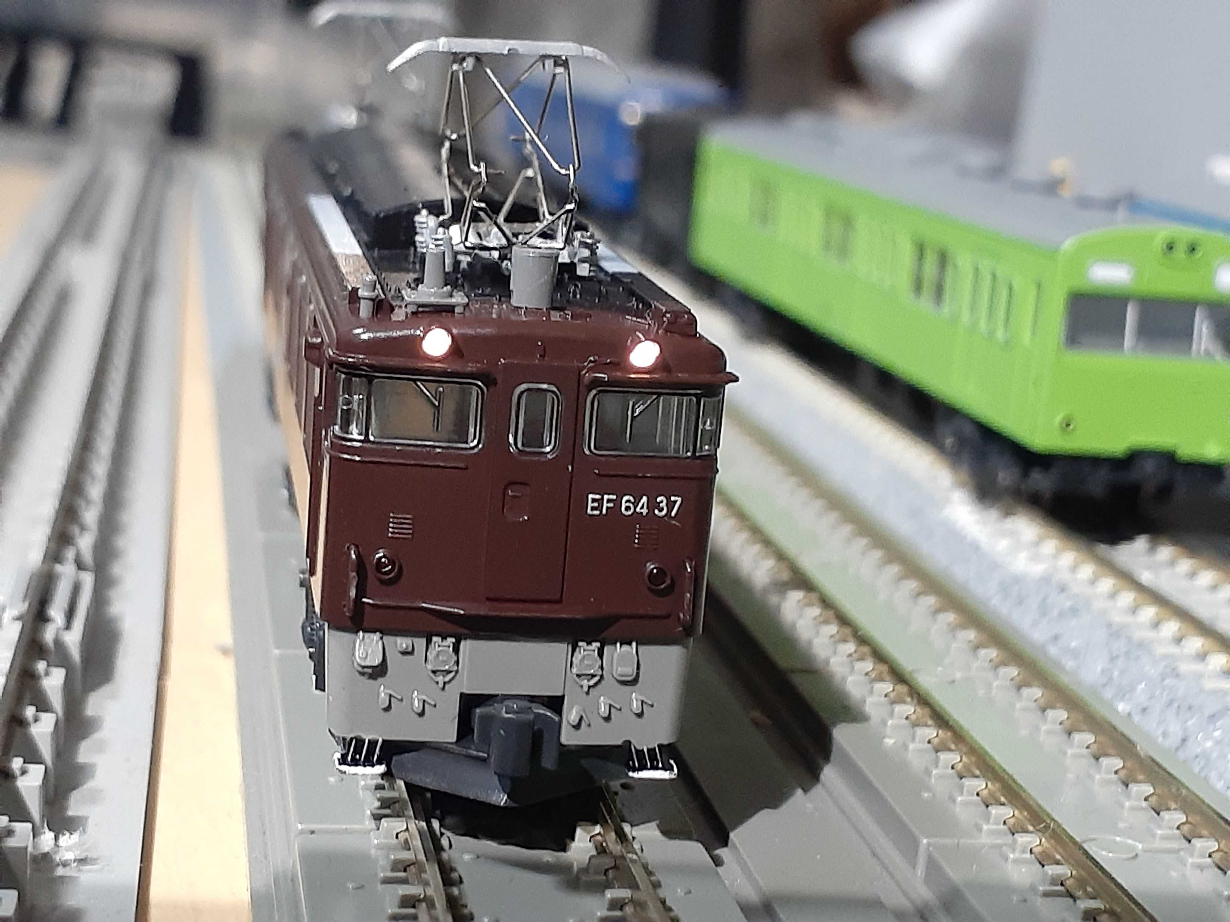 🔵🟣Kato EF64 37 (茶) 3041-1 リニューアル - 竹ノ塚総合車両センター