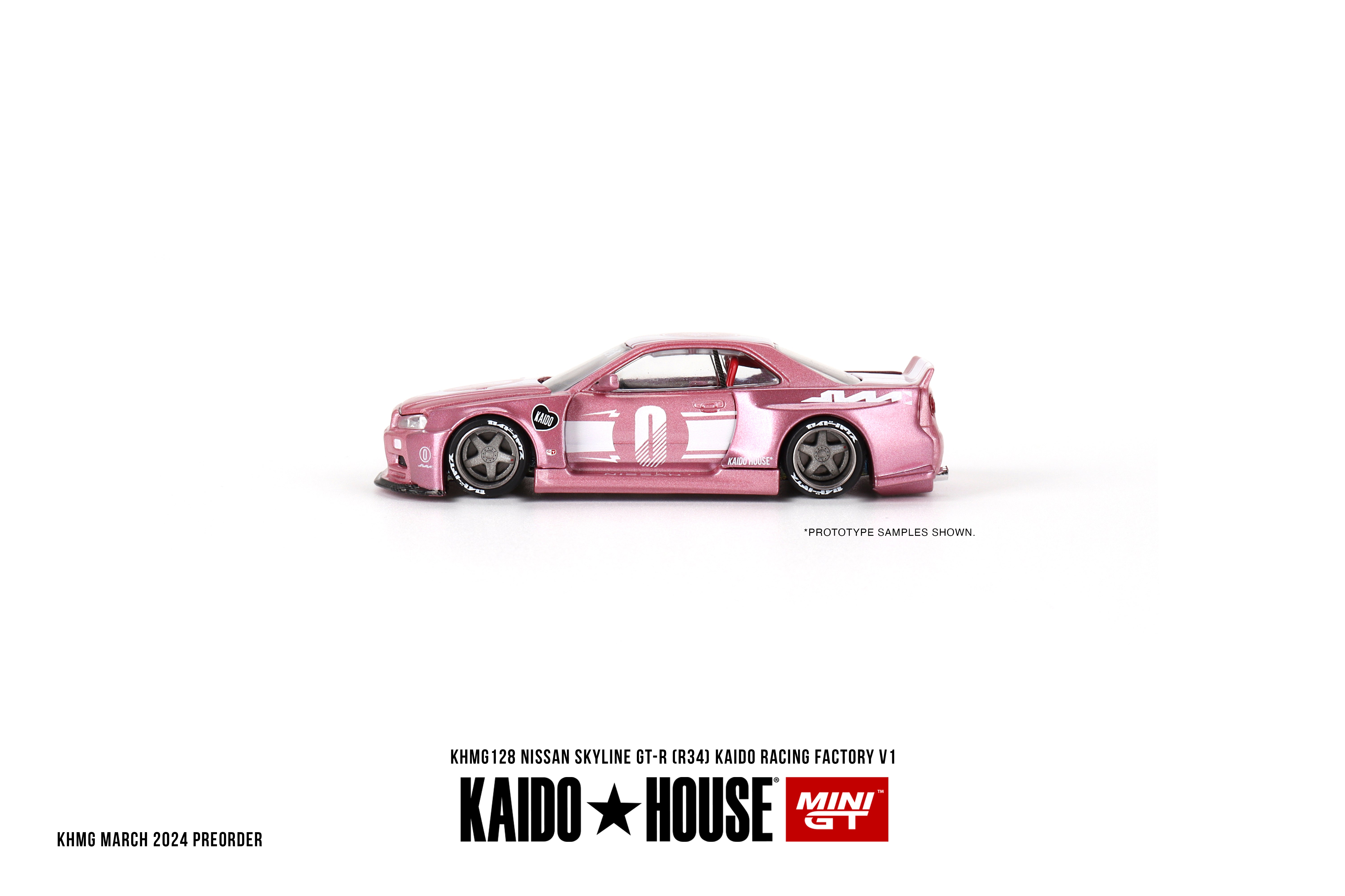 MINI GT KHMG128 1/64 Nissan スカイライン GT-R R34 KAIDO RACING