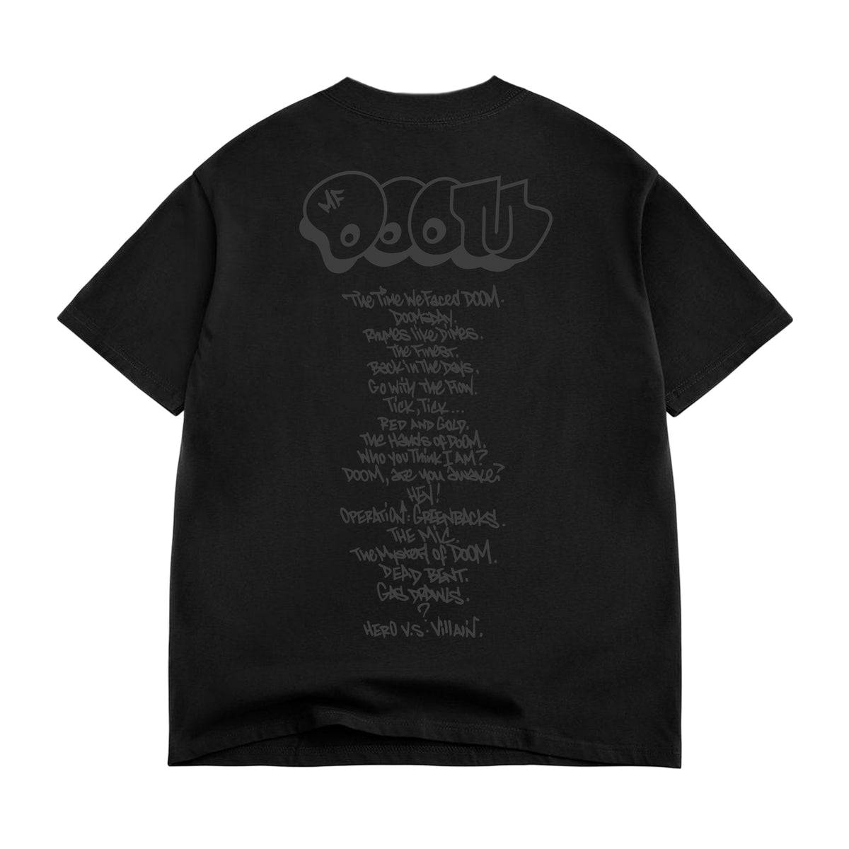 MF DOOM - Doomsday 25 Mask Shirt (Black) - Rhymesayers Entertainment