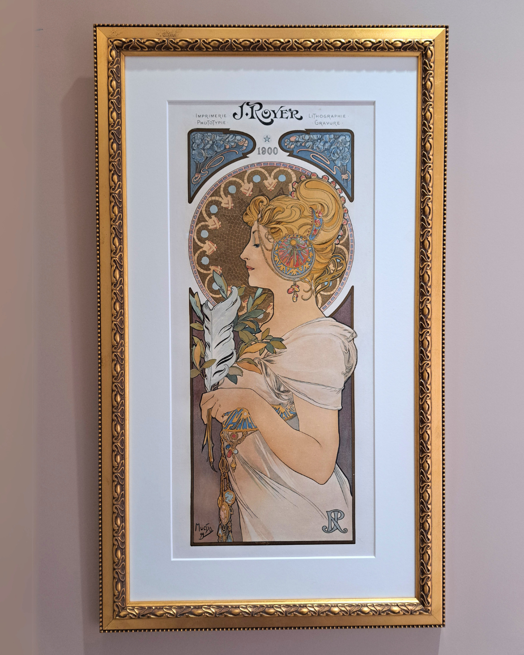 アルフォンス・ミュシャ≪羽根の精≫（1900） - 19世紀末の