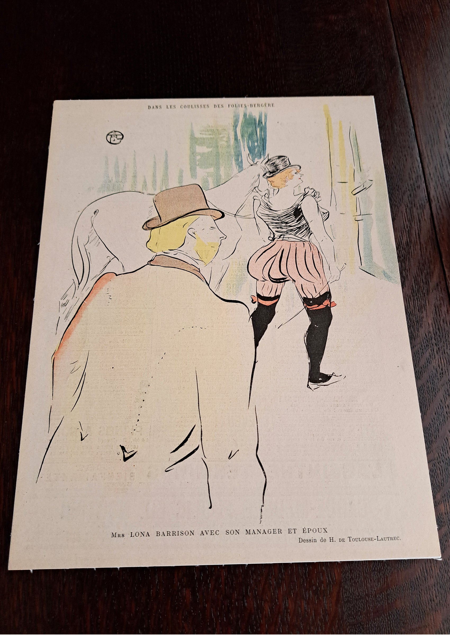 トゥールーズ＝ロートレック ≪フォリ・ベルジェールの楽屋≫ 1897年