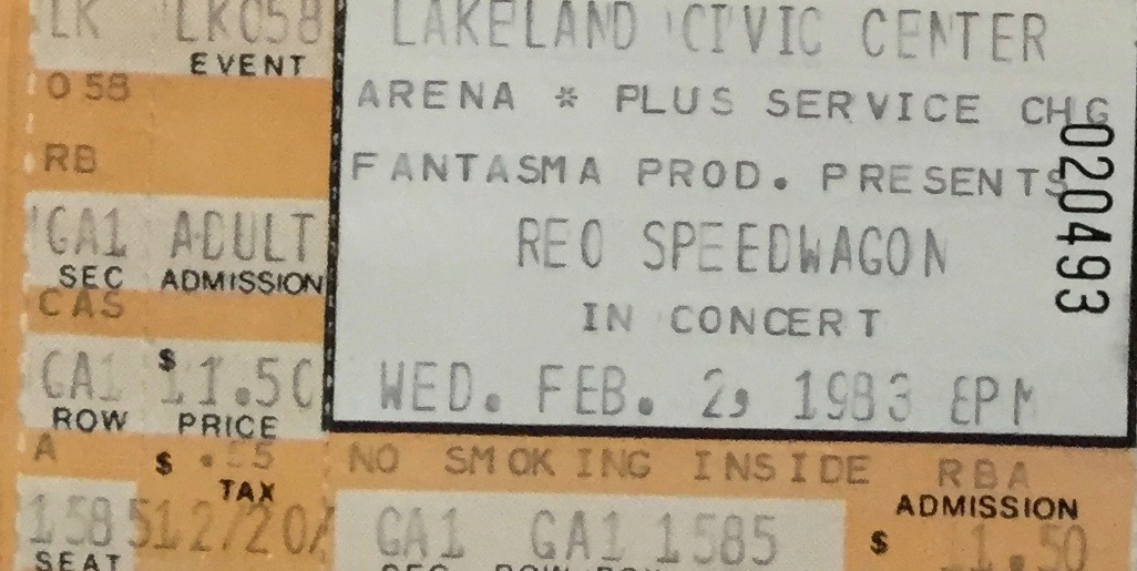 1983 Concert Ticket Stubs | rocksandy.rocks