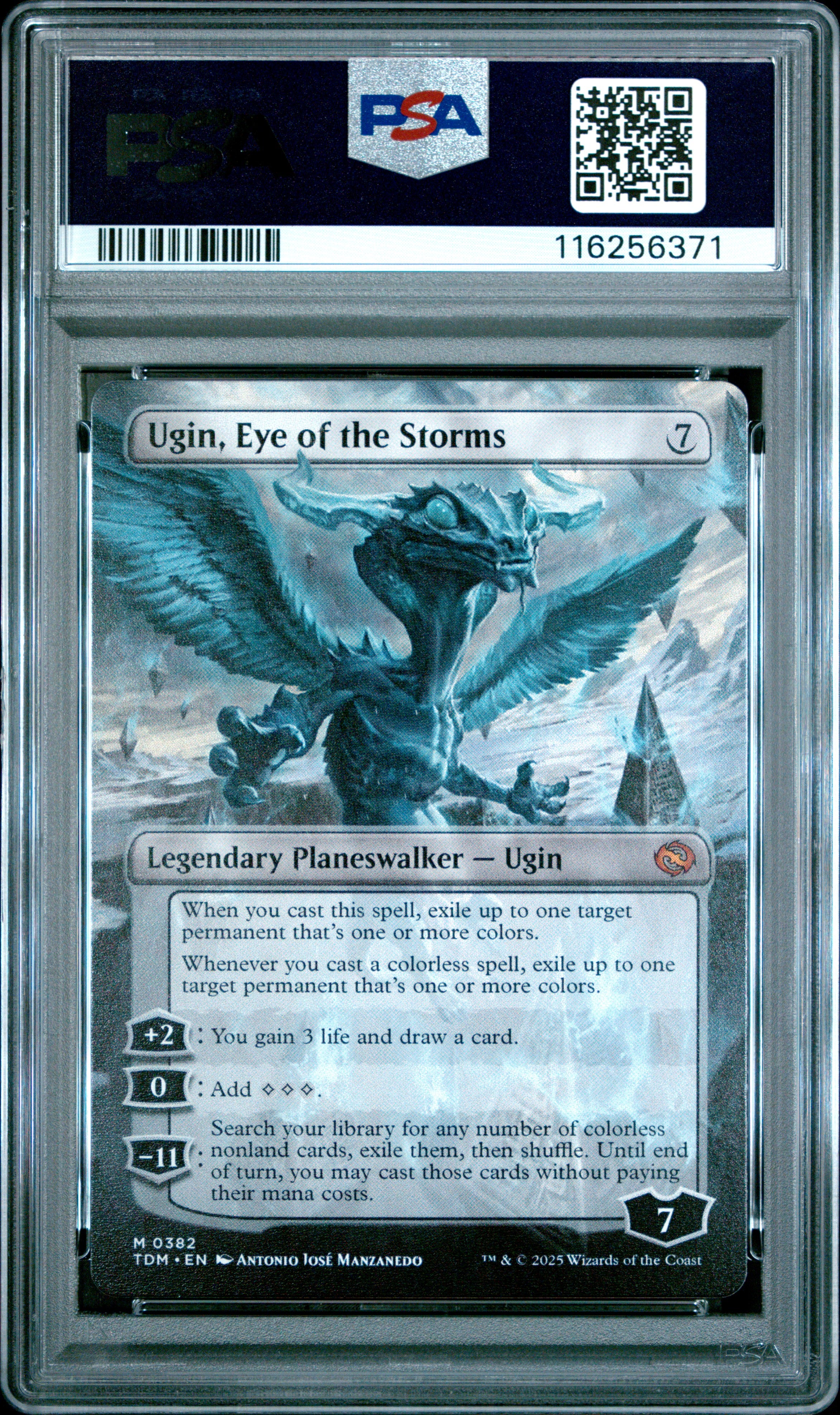 2025 MTG Tarkir: Dragonstorm #382 – Ugin, Eye of Storms Borderless
