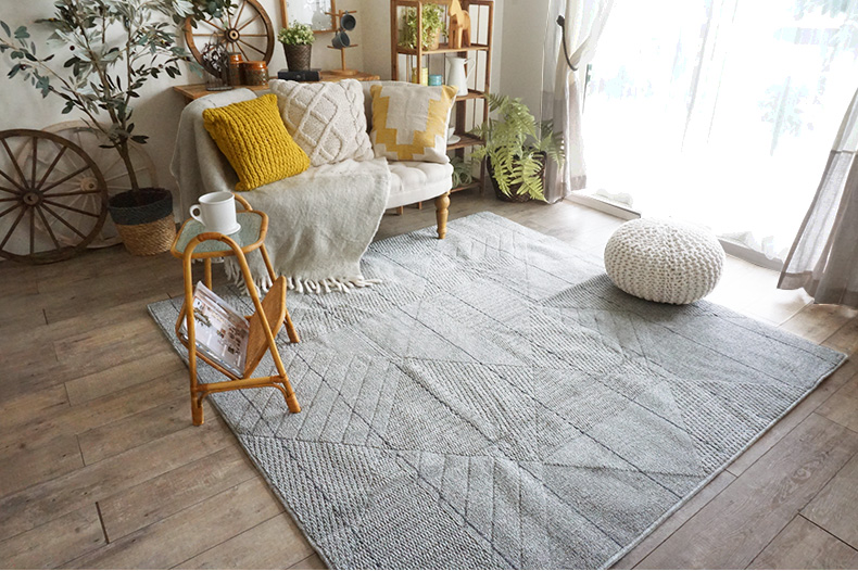 ACTUS LINE ラグ 140×200cm グレー 新品・開封のみ ACTUS アクタス